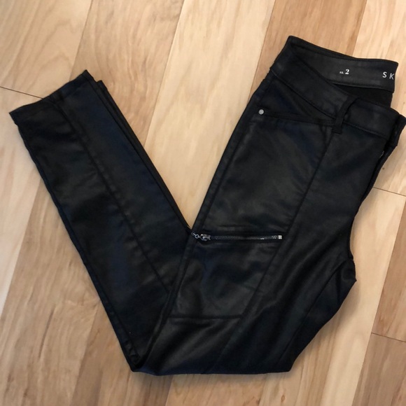 White house black market skinny Moto pants - Picture 1 of 8